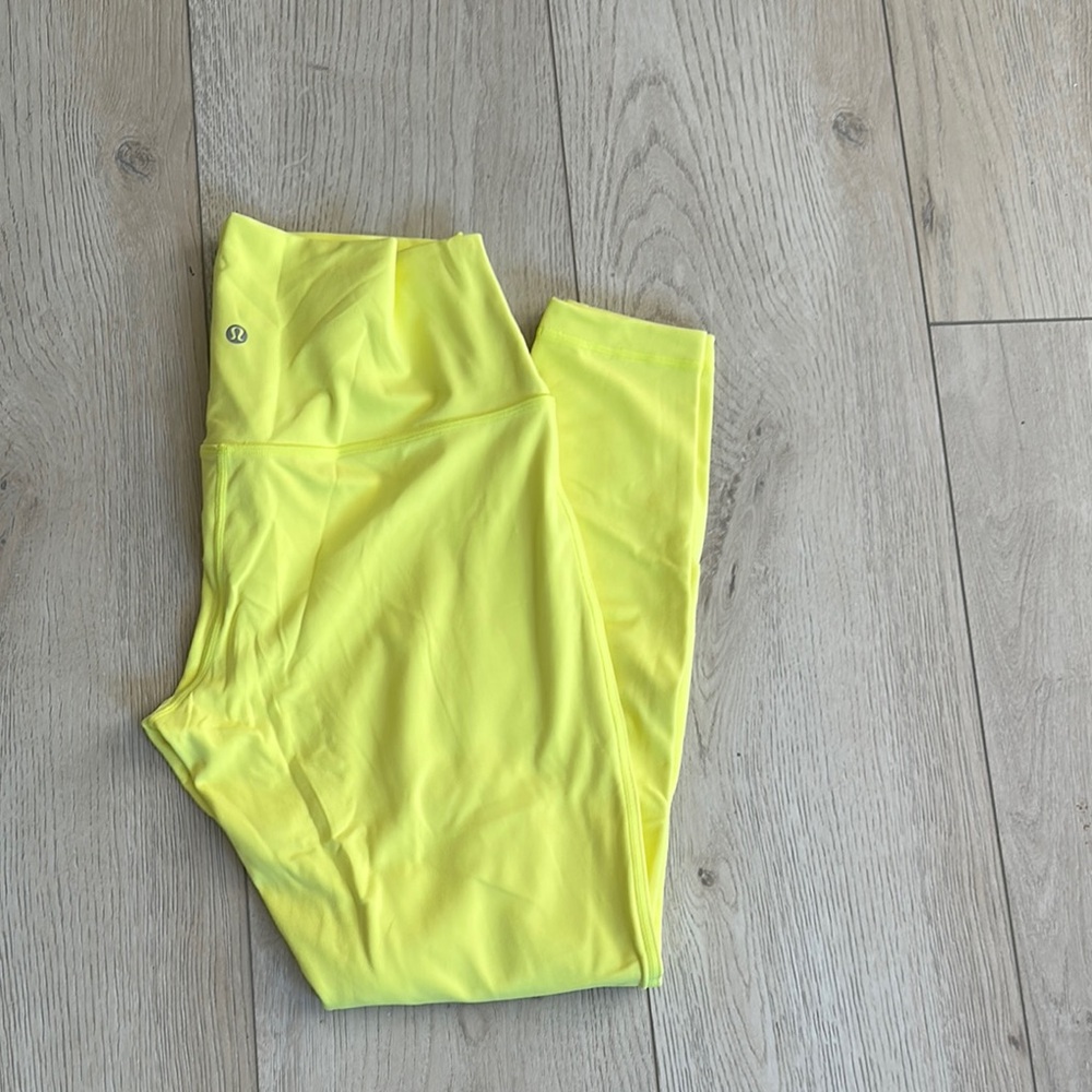 Lululemon Athletica Align Neon Yellow Leggings